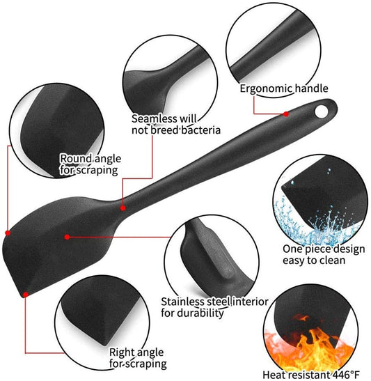 2 PIECE SILICONE SPATULA SET